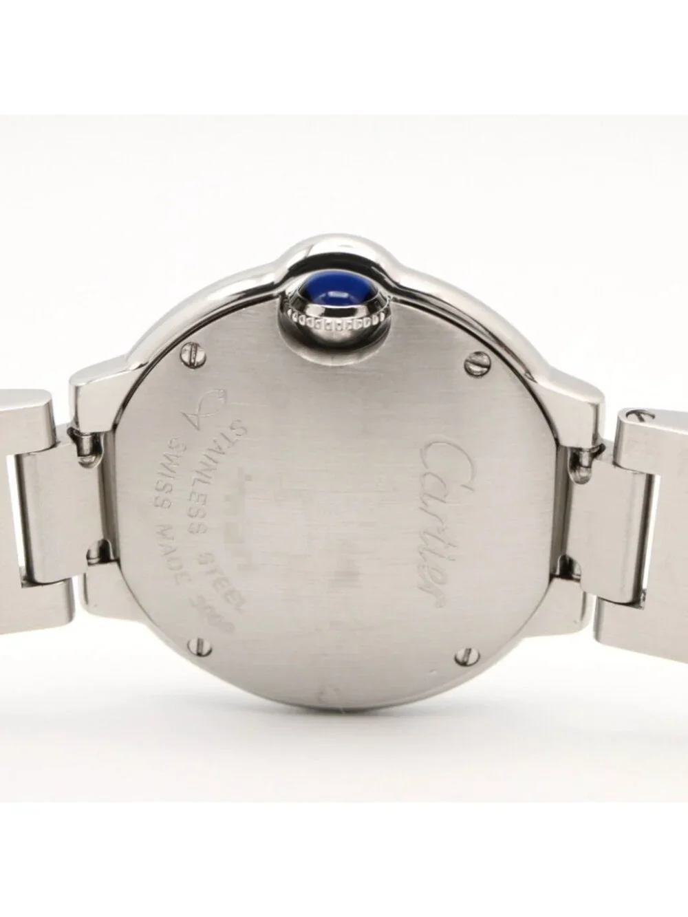 Cartier Watch Baron Blue SM Silver Stainless Steel